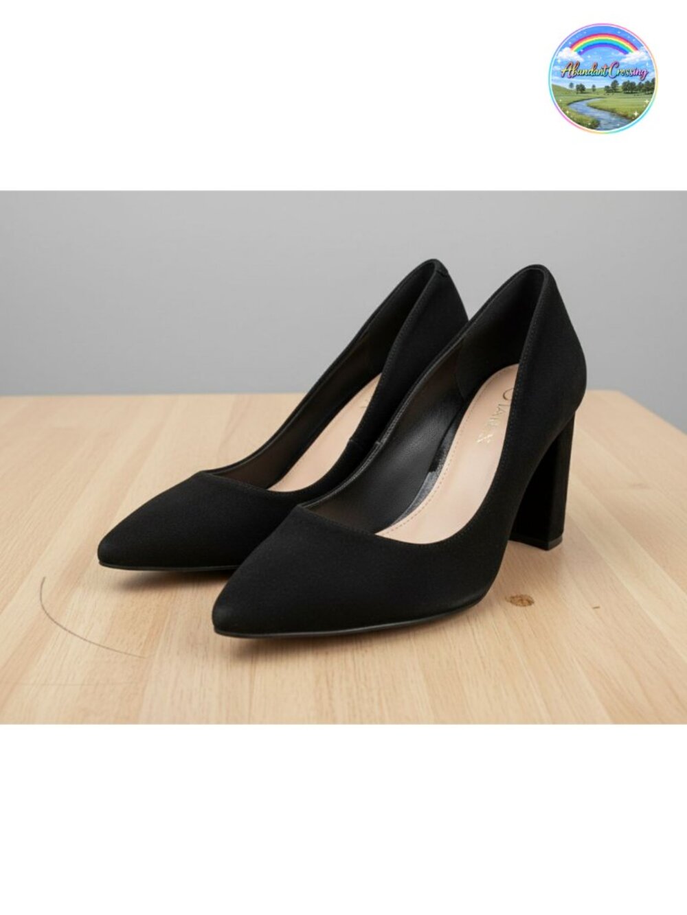 Marc Fisher Viviene Dress Pumps Block Heel Pointed Toe Suede Heels
